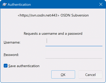 Authentication Dialog